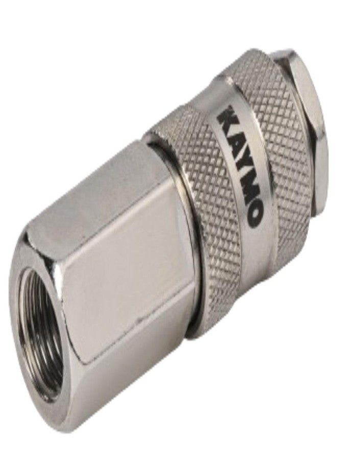 Kaymo S3320SF Coupler 1/4" Female Socket (Steel One Touch European Type) - Image 2